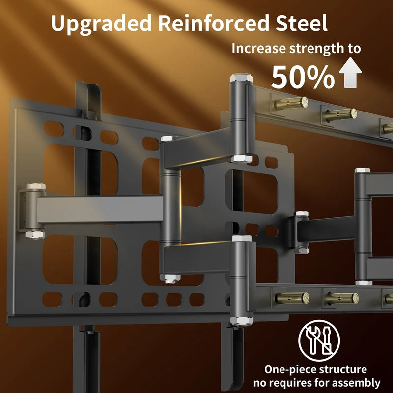 Full Motion Articulating TV Wall Mount Bracket for 40-85 Inch Screens - Swivel & Adjustable Arms