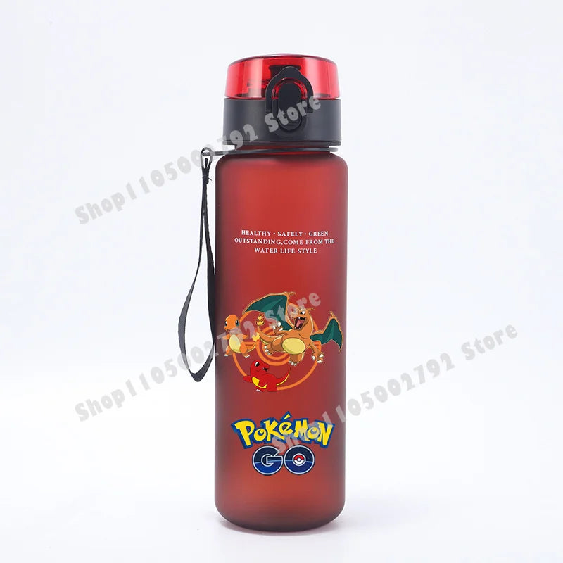 Kids Water Bottle 650ml - Cartoon Pokemon Water Cup for Children, Portable Outdoor Hydration