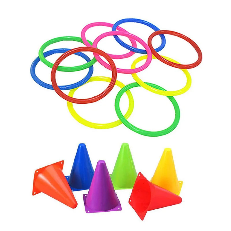 Children's Outdoor Ring Toss Game - Parent-Child Interactive Toy for Kids