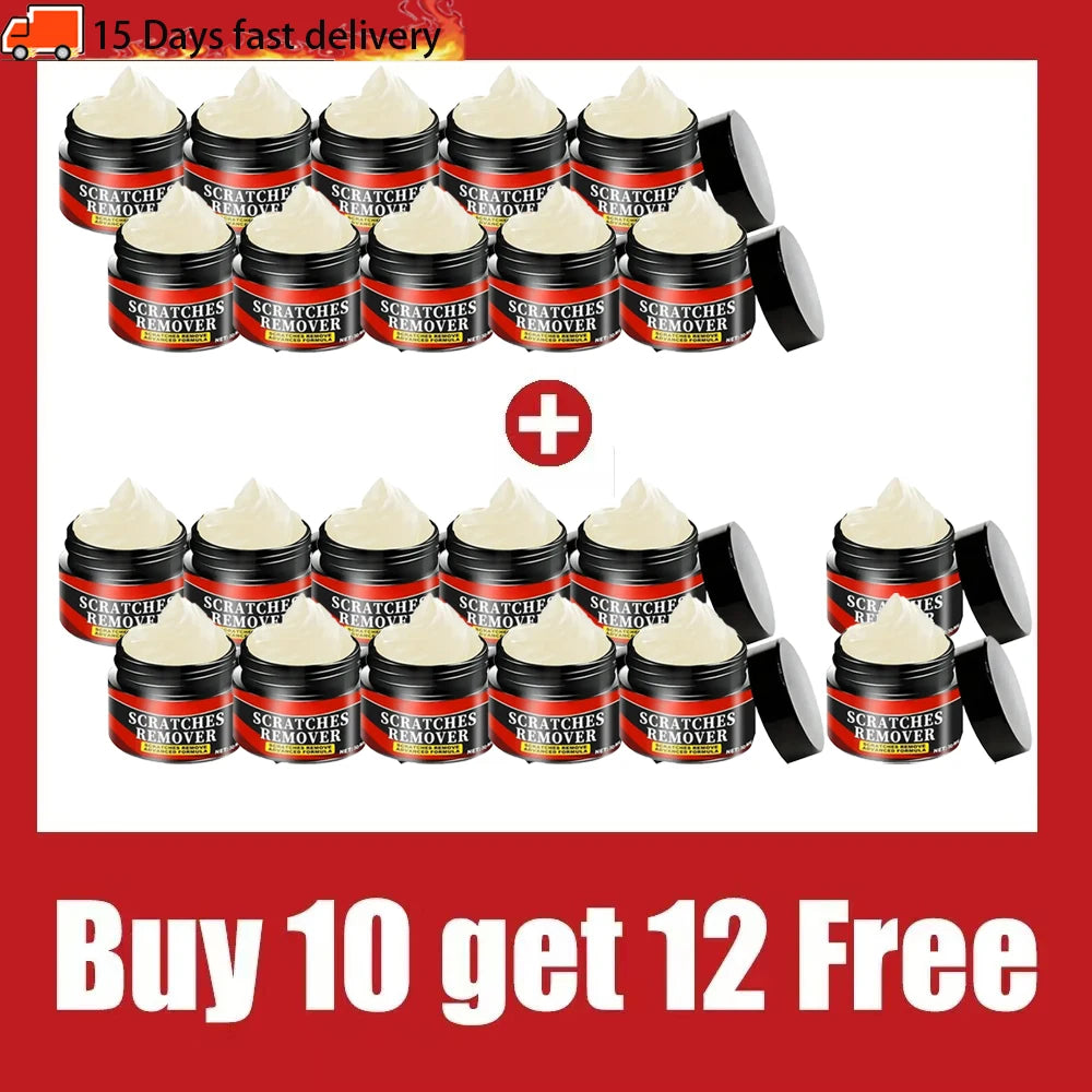 Car Plastic Restorer and Trim Polish Wax for Interior & Tires - Scratch & Anti-Aging Repair