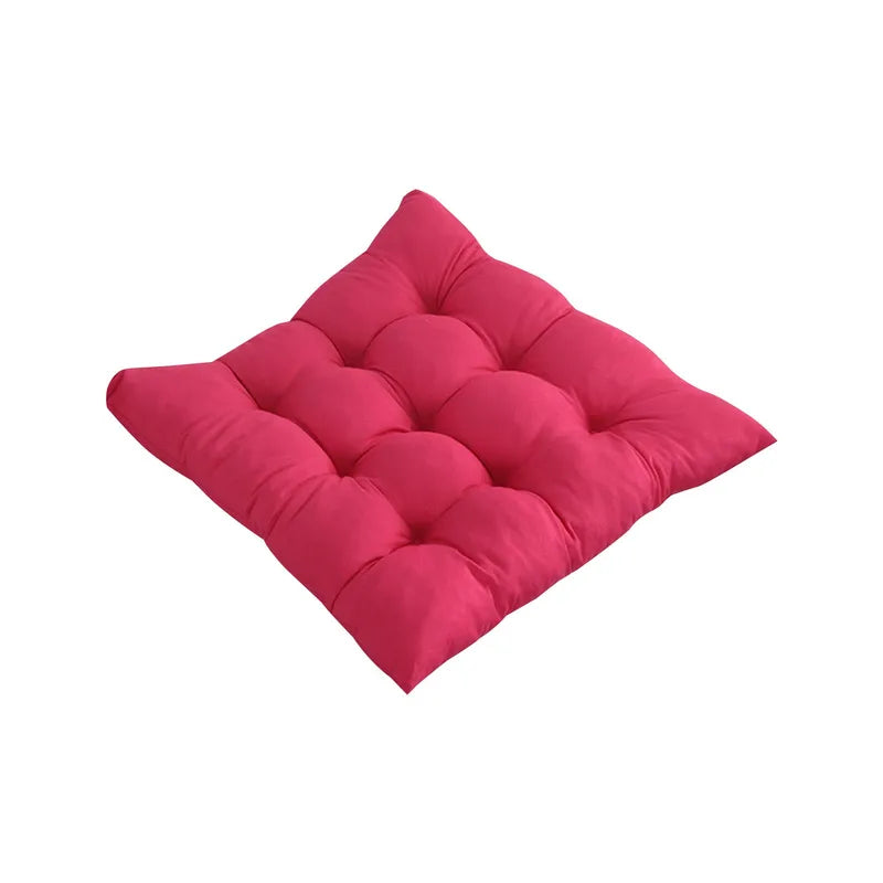 40x40cm Square Seat Cushion with Ties - Soft Comfortable Chair Pad for Home Office Car