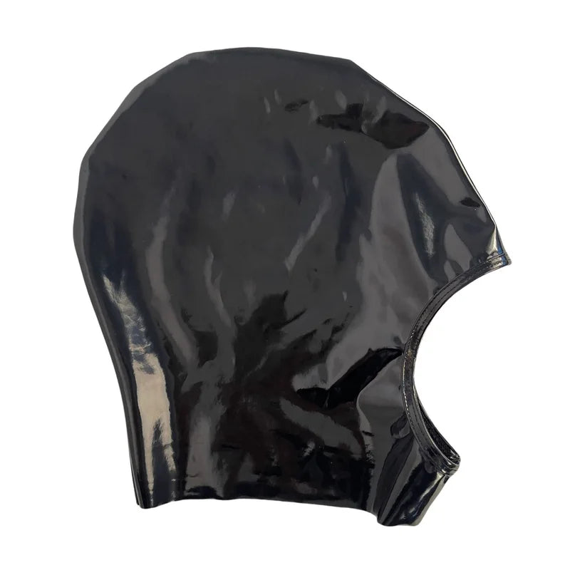 Open Mouth Leather Mask for Cosplay & Costume Party - Unisex Full Face Headgear