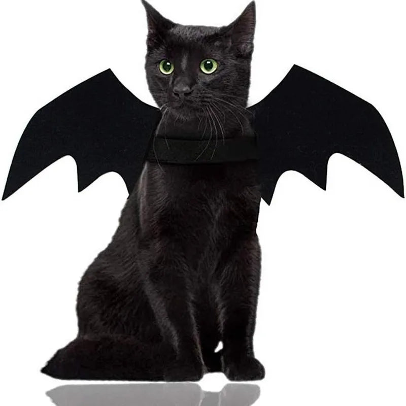 Pet Cat Dog Bat Wings Costume Role Play Accessory Halloween Cosplay