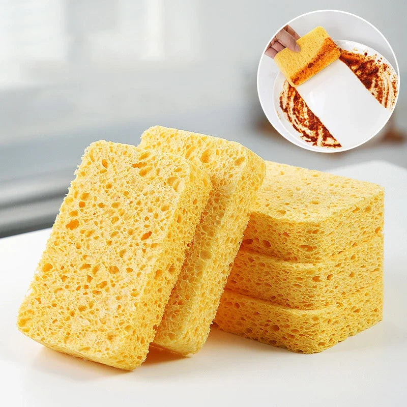 Multi-Purpose Wood Pulp Melamine Sponge Eraser Set for Kitchen Cleaning - 2/5/10 Pcs