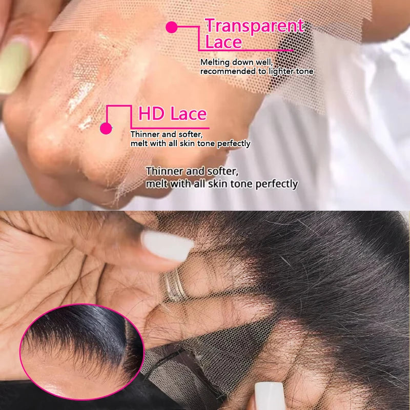 Human Hair Wigs 13x4 13x6 Lace Front & HD Frontal Body Wave for Women