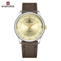 Men's Quartz Waterproof Leather Strap Watch - Business Casual Fashion NF9272L