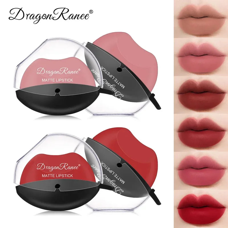 Lip-Shaped Lipstick Seal - Matte, Waterproof, Moisturizing Lip Gloss for Long-Lasting Makeup