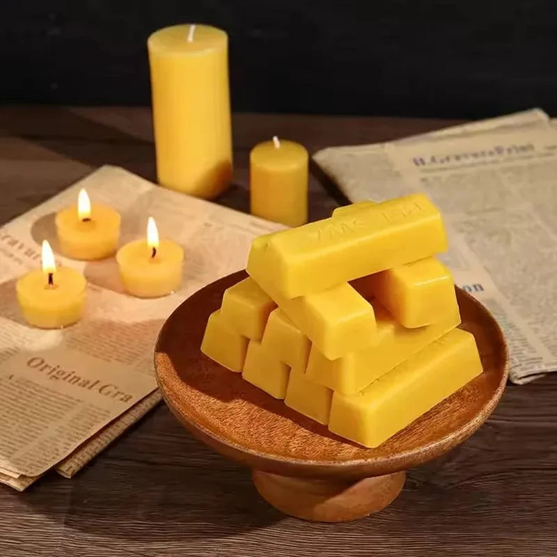 Natural Beeswax Candle and Furniture Polishing Sticks - 3/10/8pcs