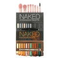12-Color Eyeshadow Palette with 8 Makeup Brushes - Smoky & Warm Tones, Long Wear