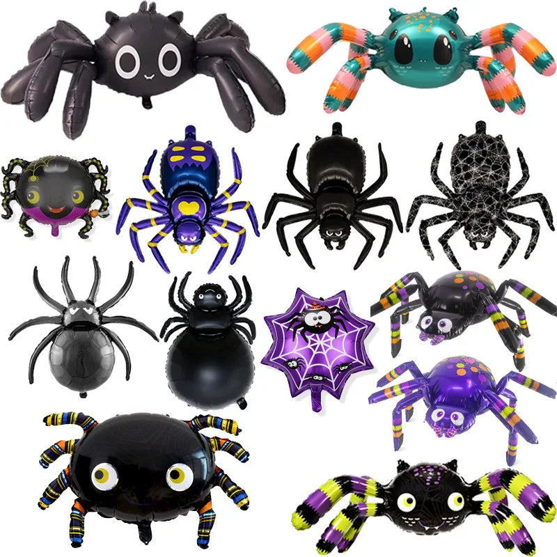 Halloween Spider Balloon Decorations Set for Party & Event Festivities