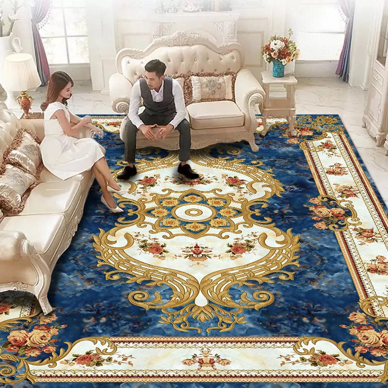 Luxury Large Area Rugs for Living Room & Bedroom - Non-Slip, Easy to Clean