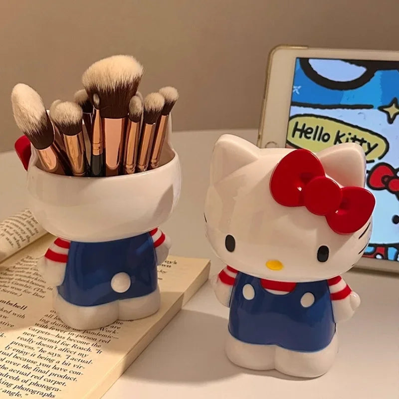 Anime Cartoon Pen Holder Makeup Brush Organizer Desktop Storage Decor Gift