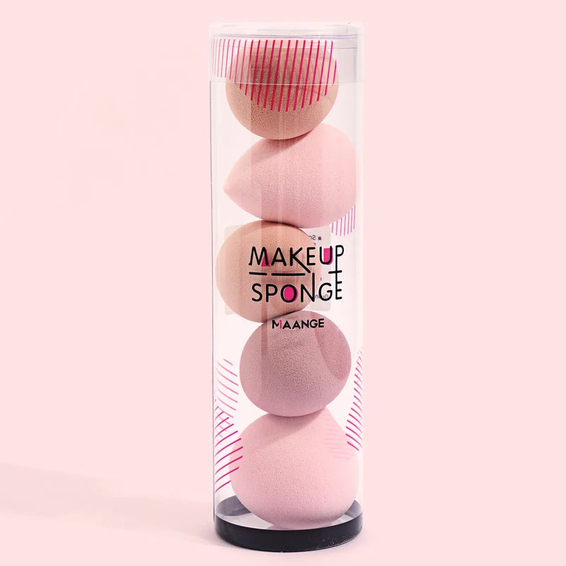 5-Piece Makeup Sponge Blender Set for Foundation Concealer Powder and Cream
