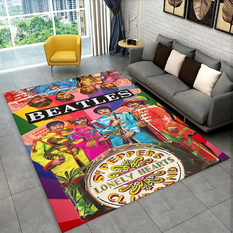 Star-Shaped Carpet Rug for Playroom and Living Room - Non-Slip Floor Mat