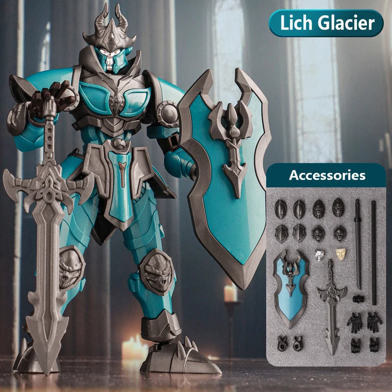 Lucky 13 Movable Joint Doll King Arthur Lich King Knight Robot Model Toy for Boys