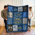 Large Christian Scripture Throw Blanket - Religious Faith Inspirational Home Decor