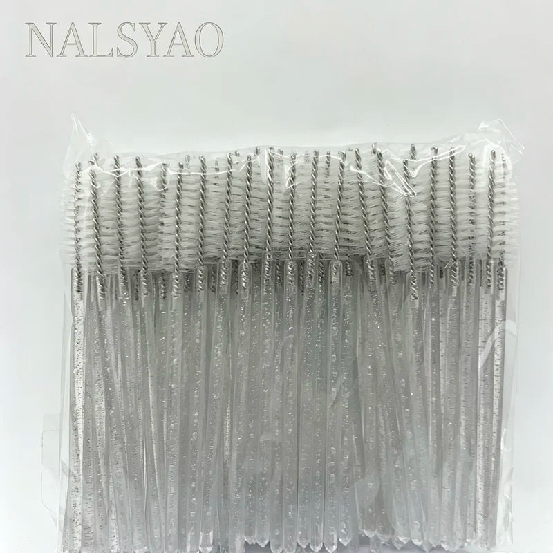 Disposable Eyelash Brushes Spoolies Micro Lash Mascara Wands 100pcs Wholesale