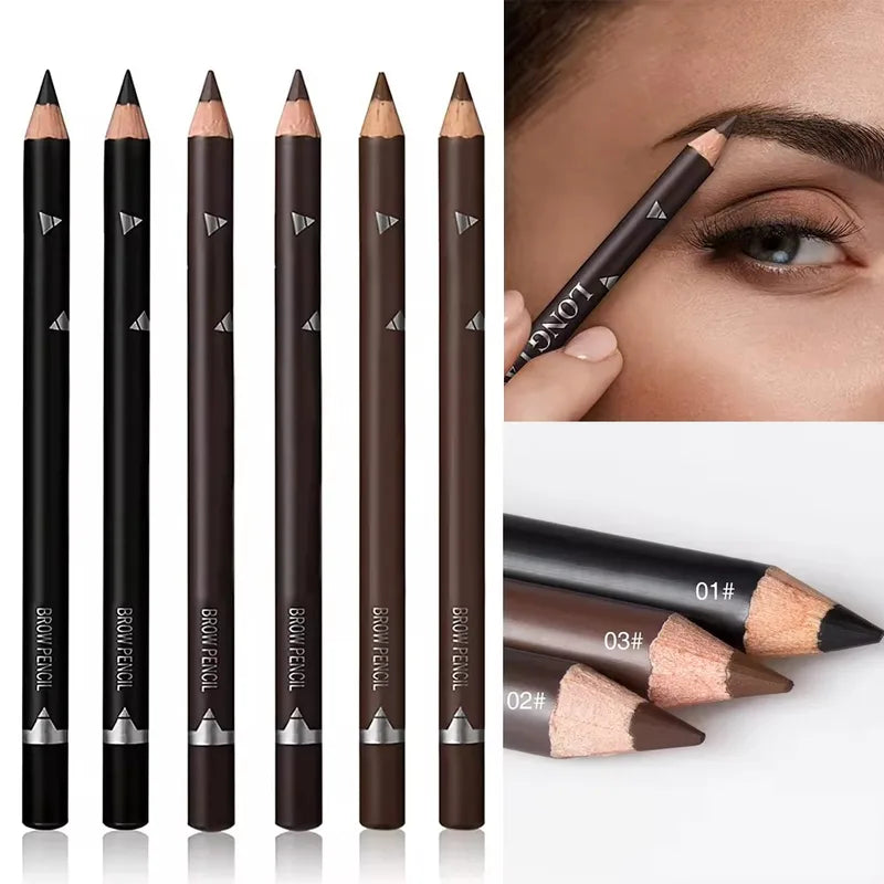 Waterproof Eyebrow Pencil Set for Natural Look - 6 or 12 Pcs