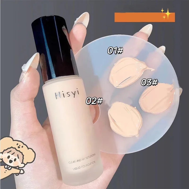 High Coverage Liquid Foundation Makeup Base Waterproof Concealer BB Cream for Face