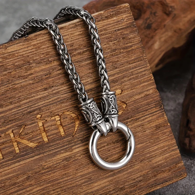 Men's Minimalist Dragon Bone Chain Necklace - Durable Snake Weaving Pendant