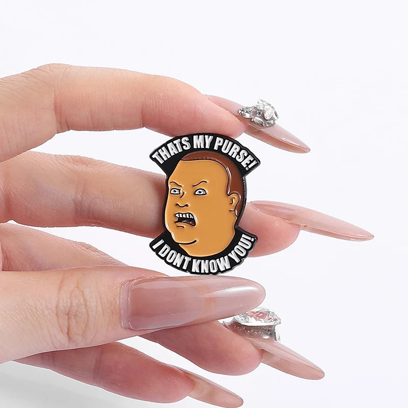 That's My Purse Enamel Pin Funny Boy Cartoon Brooch Lapel Backpack Badge Gift