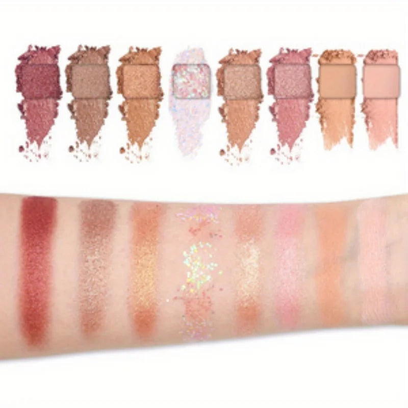 40-Color Eyeshadow Palette with Matte & Shimmer Finishes - Earth Tones & Pastels for Daily & Party Looks