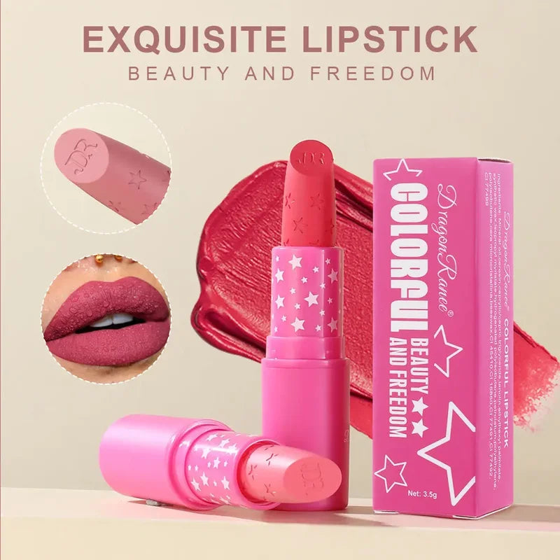 3-Piece Matte Lipstick Set Waterproof Long-Lasting High Pigment Lip Makeup