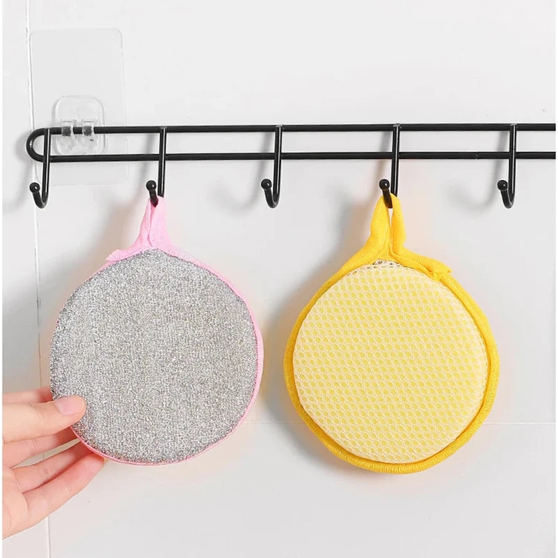 Double-Sided Dishwashing Sponge Set Non-Stick Oil Remover Kitchen Cleaning Tool