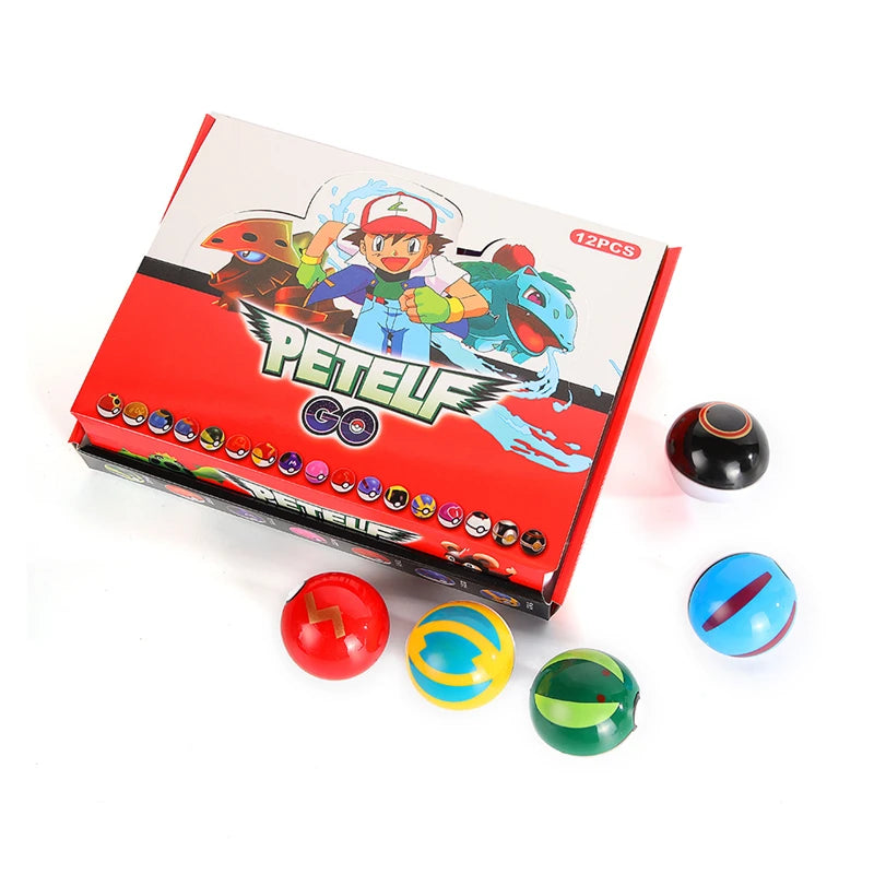 Pokemon Poke Ball Figurine Set - PVC Anime Action Collection Toys for Kids