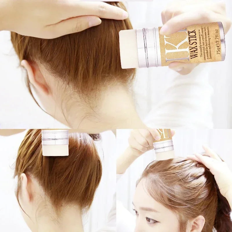 Long-Lasting Waterproof Hair Wax Stick Portable Styling Tool for Broken Hair