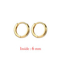 Minimal Glossy Hoop Earrings for Women and Men - Tiny Cartilage Piercings, Trendy Gold & Silver Options