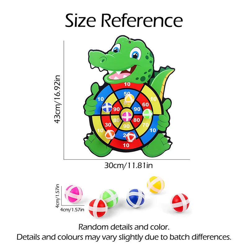 Educational Dart Board Game for Children Ages 3-7 - Indoor Montessori Kids Toy