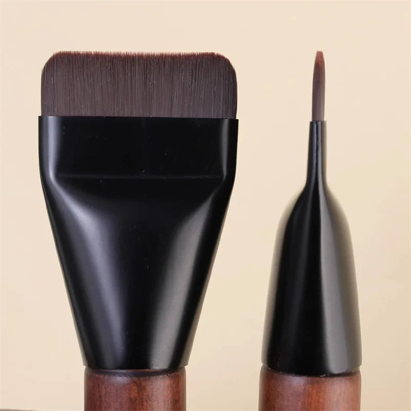 Flat Head Foundation Brush Makeup Tool for Face Contouring & Blending
