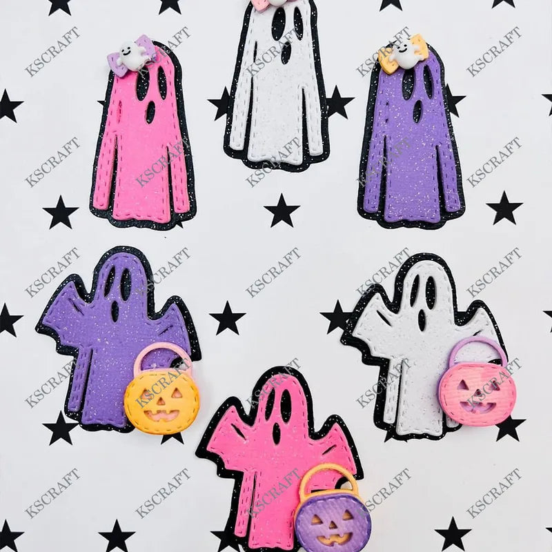 Halloween Ghosts Metal Cutting Dies & Stencils for Scrapbooking & Card Making