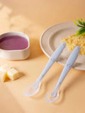 Baby Silicone Feeding Spoon Set - Soft, Reusable, Training Utensils for Babies