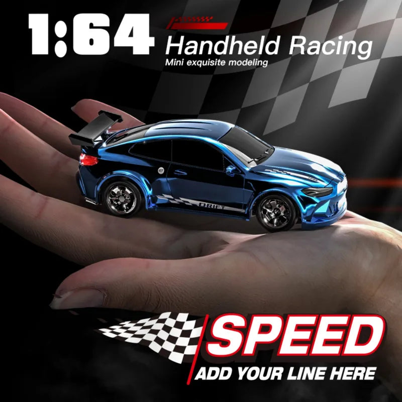 High-Speed RC Drift Car 1:64 Scale Mini Racing Toy for Boys - Multiple Colors