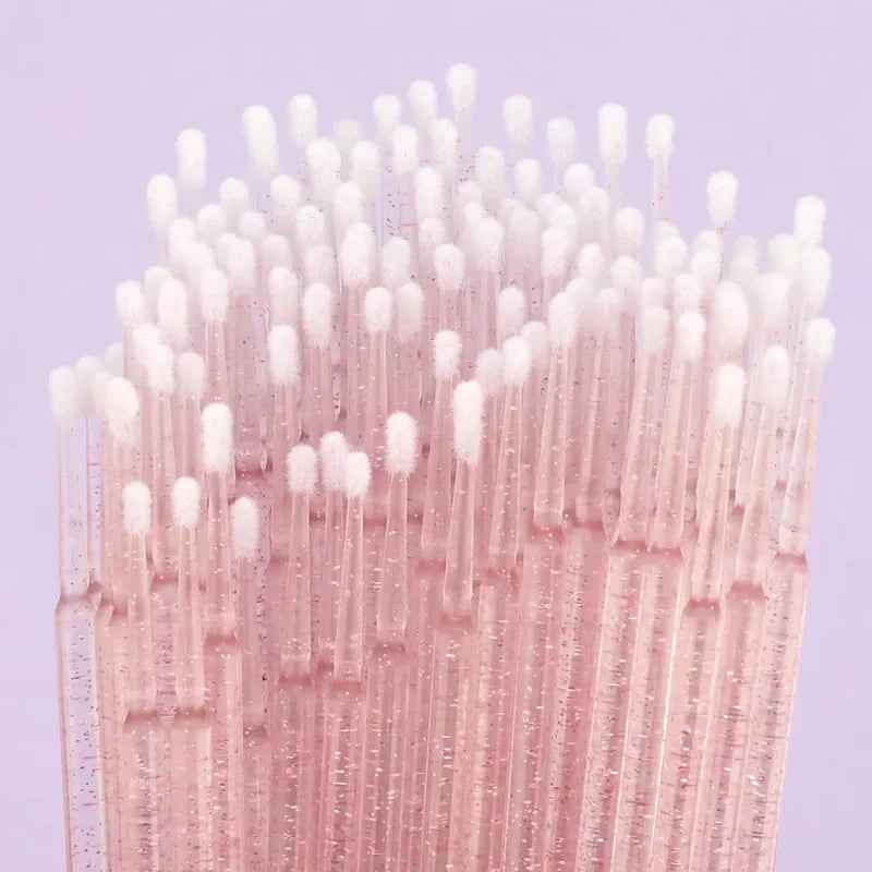 Micro Cotton Swabs & Lip Mascara Wands 500-Piece Makeup & Eyelash Extension Applicators