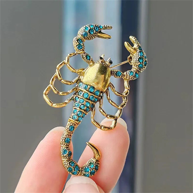 Halloween Retro Scorpion Insect Brooch Jewelry Accessory Gothic Gift