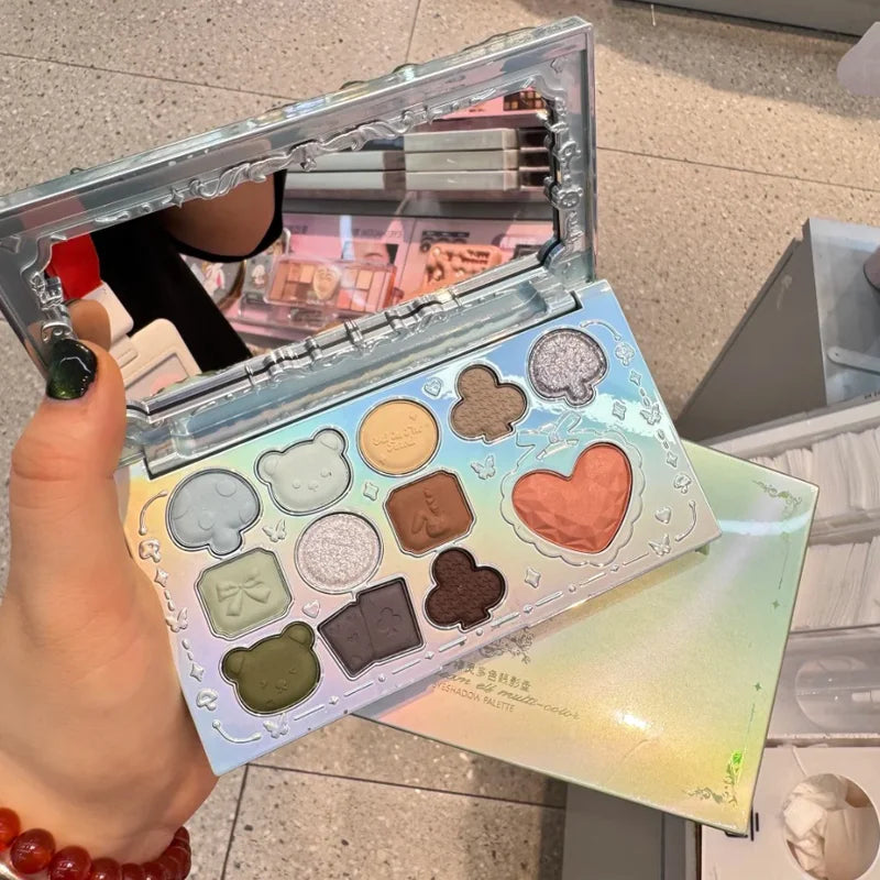 Neutral Eyeshadow Palette with 12 High-Pigment, Long-Wear Shades