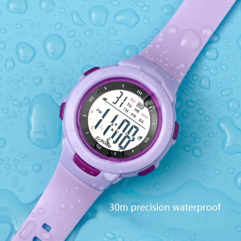 Kids Smart Watch Waterproof Luminous Alarm Clock for Boys & Girls