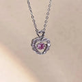 Elegant Heart-Shaped Necklace for Women with Crystal Pendant - Romantic Jewelry Gift