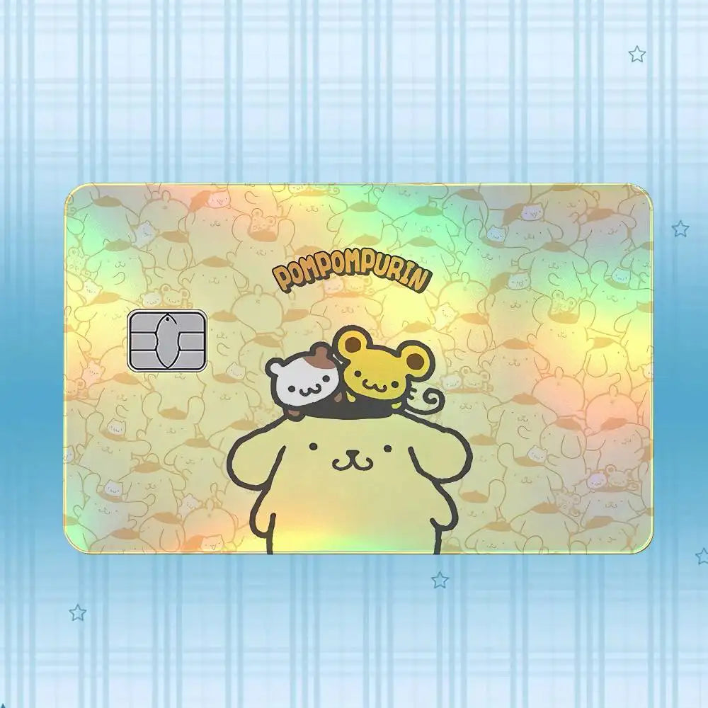 Holographic Laser Card Stickers Set Waterproof Scratch-Resistant for Credit & Debit Cards