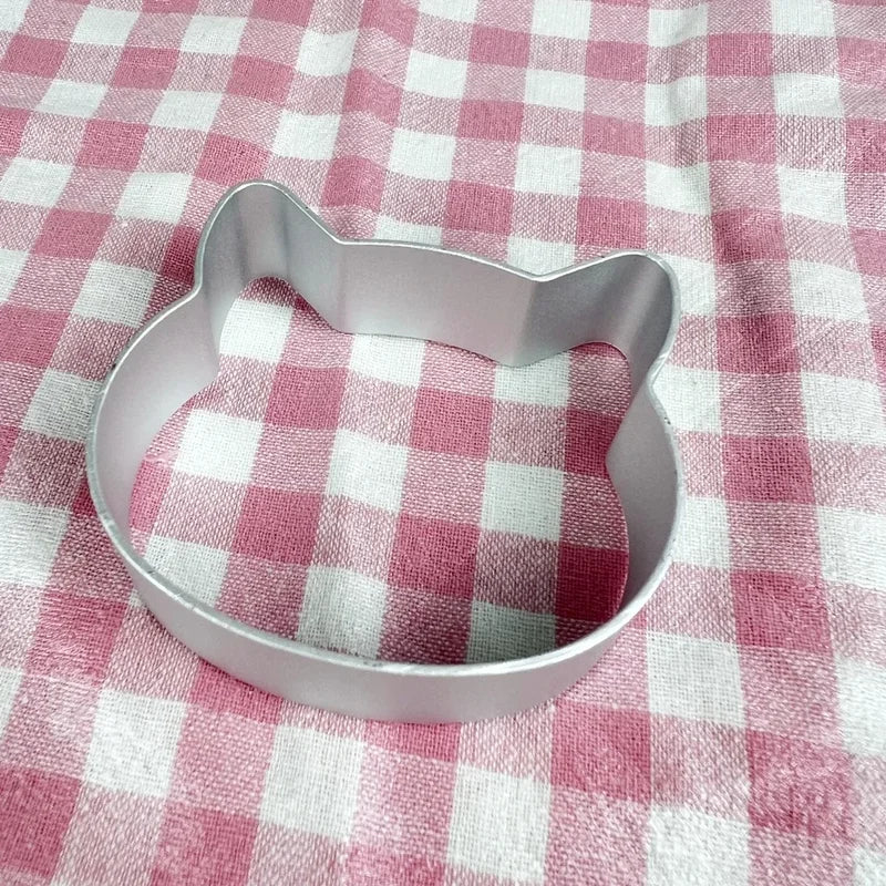 Aluminium Alloy Cat Shape Cookie Cutter Biscuit Mold for Baking & Pastry