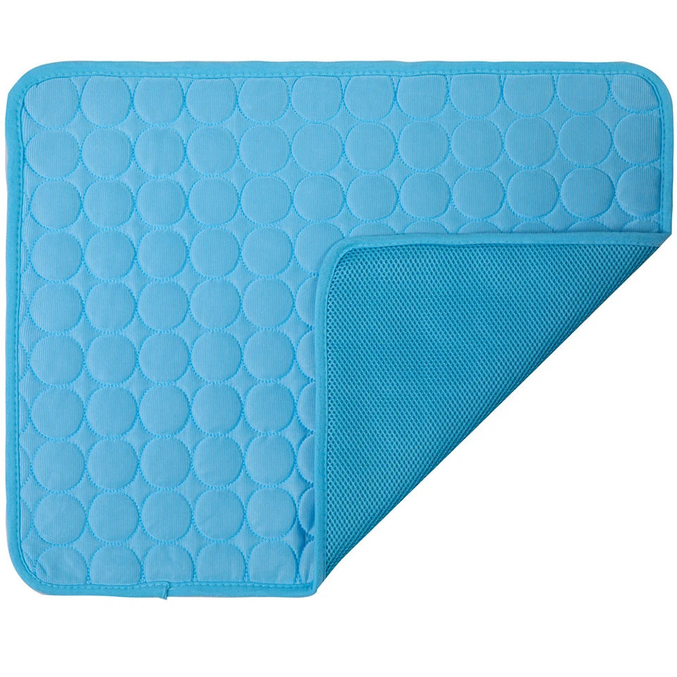 Cooling Pet Bed Mat - Washable Ice Gel Mattress for Dogs & Cats
