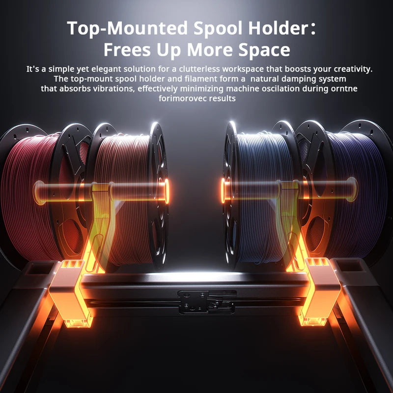 High-Speed 3D Printer with 4-Color Printing and Auto Leveling - Max 600mm/s