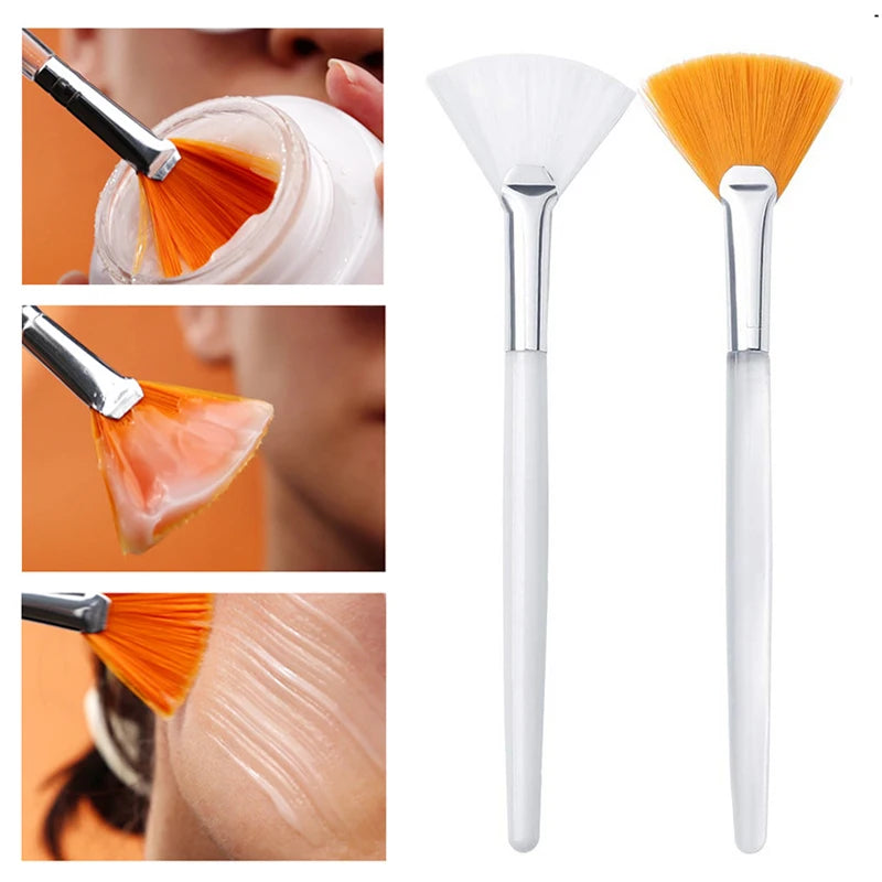 Portable Facial Mask Brush Set - Soft Makeup & Skincare Applicators for Women