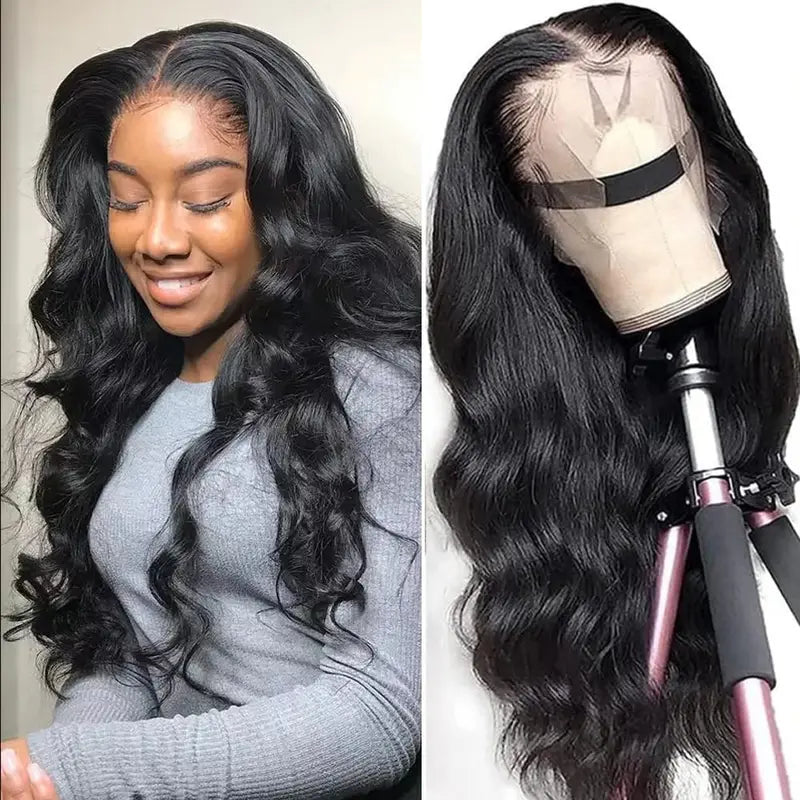 Body Wave Human Hair Wigs Glueless HD Lace Closure Pre-Plucked 30-32 Inch
