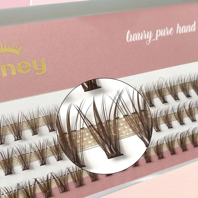 Honey Eyelash Cluster Lashes 20P Volume Fans DIY False Eyelashes