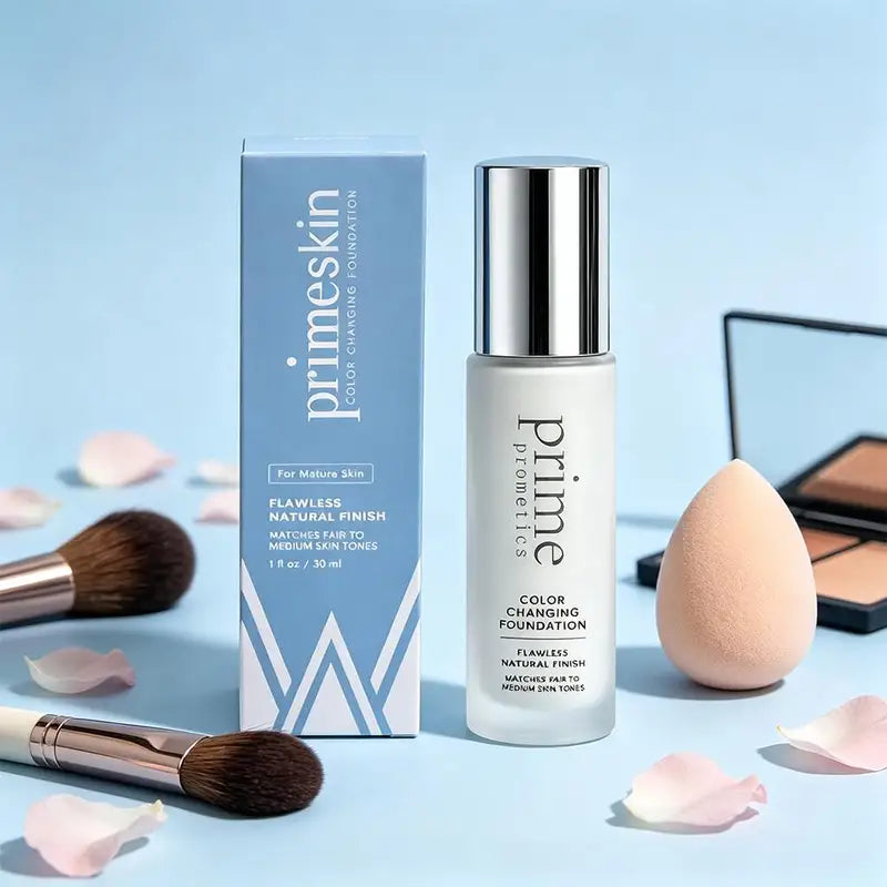 Color Shift Foundation Primer - Moisturizing, Waterproof, Longwear, Natural Finish