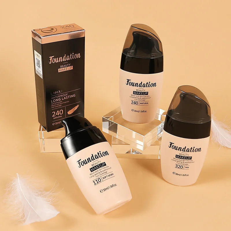 Liquid Foundation Makeup Waterproof Full Coverage BB Cream - Long Lasting Face Concealer